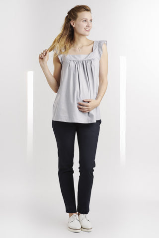 Blouse Ample Bleu Or-Haut manches courtes-Tale Me