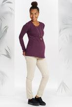 Blouse Pourpre-Haut manches longues-Tale Me