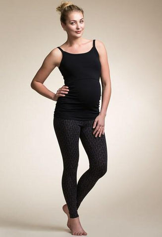 Legging Noir Qui Ne Tombe Jamais! Version Léopard-Pantalon-Tale Me