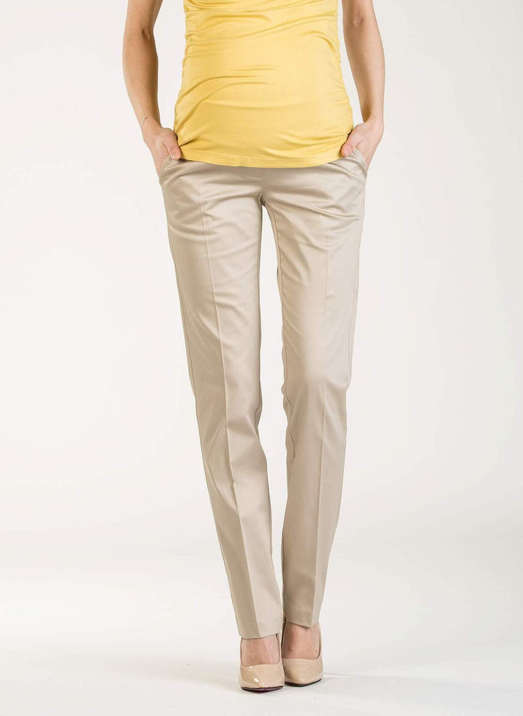 Pantalon Coupe Droite Beige-Pantalon-Tale Me