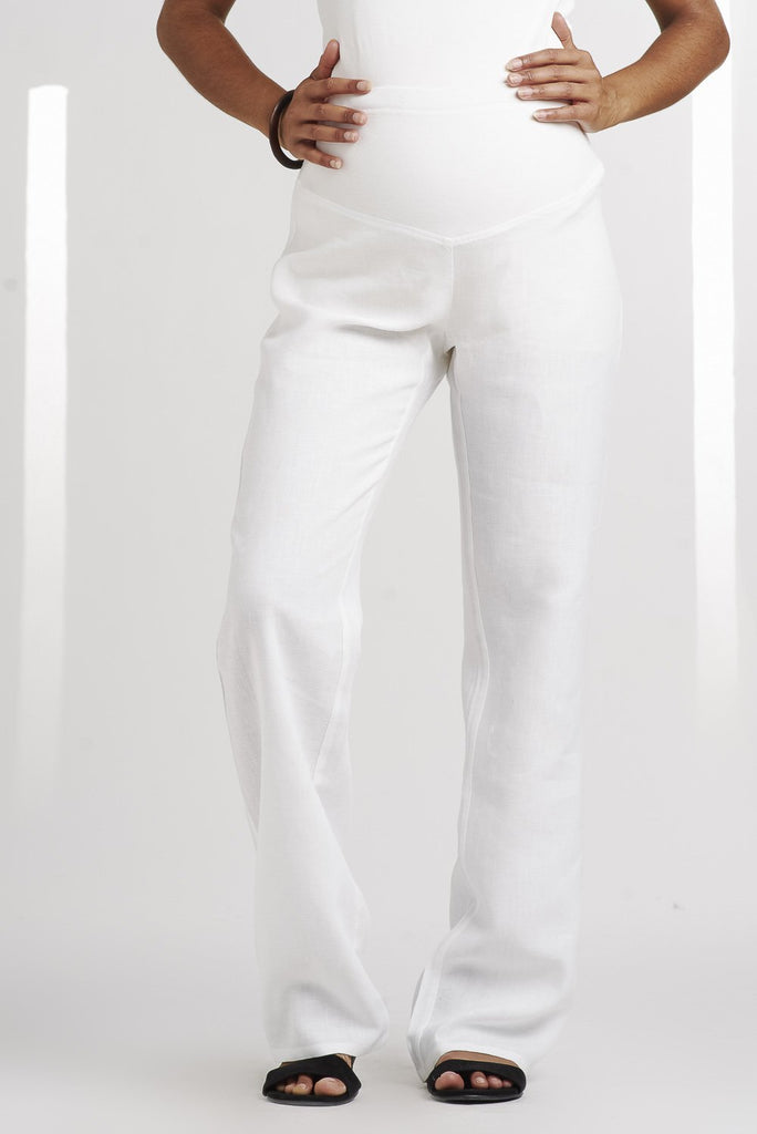 Pantalon en Lin Blanc-Pantalon-Tale Me