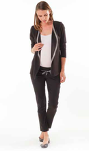 Pantalon Noir Ceinture Brodée-Pantalon-Tale Me