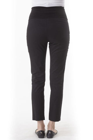 Pantalon Noir Ceinture Brodée-Pantalon-Tale Me