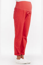 Pantalon Rouge Ceinture Brodée-Pantalon-Tale Me