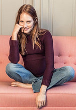 Pull Grossesse et Allaitement Rouge Burgundy-Pull-Tale Me