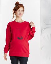 Pull Sérigraphié Grand Chat Rouge-Pull-Tale Me