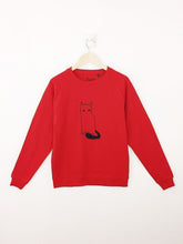 Pull Sérigraphié Grand Chat Rouge-Pull-Tale Me