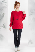 Pull Sérigraphié Grand Chat Rouge-Pull-Tale Me