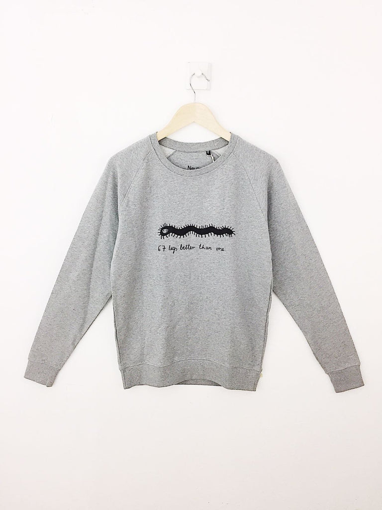 Pull Sérigraphié Mille Pattes Gris-Pull-Tale Me