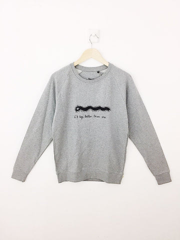 Pull Sérigraphié Mille Pattes Gris-Pull-Tale Me