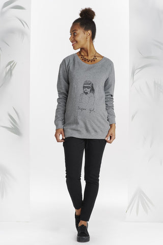 Pull Sérigraphié Super Girl-Pull-Tale Me