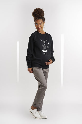 Pull Sérigraphié Tale Me Noir-Pull-Tale Me