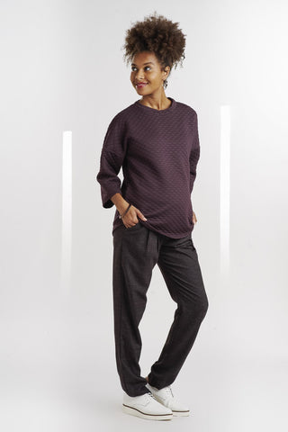 Pull structuré lie de vin-Pull-Tale Me