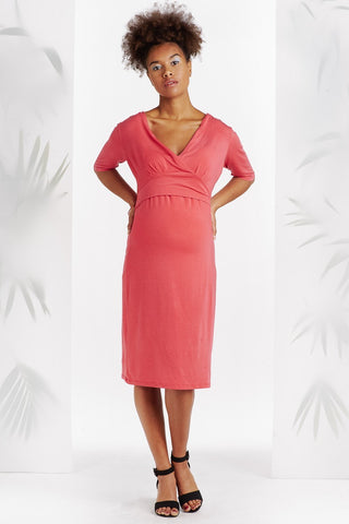 Robe Cache Coeur Corail-Robe-Tale Me
