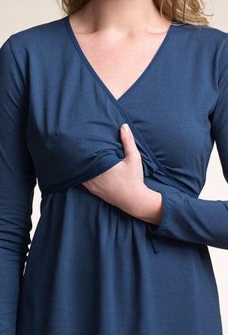 Robe Coeur Croisé Bleue-Robe-Tale Me