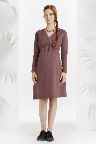 Robe Coeur Croisé Bordeau-Robe-Tale Me