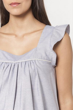 Robe Cotonnade Ample Bleu Or-Robe-Tale Me
