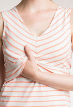 Robe D'Allaitement À Rayures Rose-Robe-Tale Me