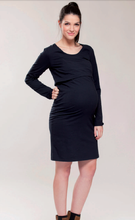 Robe d'Allaitement Rayée à Longues Manches-Robe-Tale Me