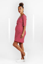 Robe d'Allaitement Rayée Rouge-Robe-Tale Me