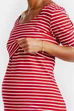 Robe d'Allaitement Rayée Rouge-Robe-Tale Me