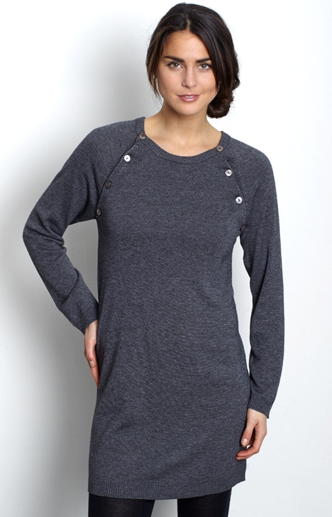 Robe en Maille Grise-Robe-Tale Me