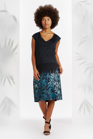 Robe Fleurie Noire-Robe-Tale Me