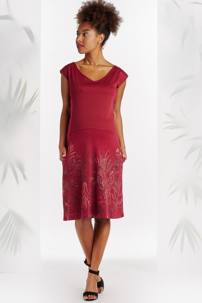 Robe Fleurie Rouge-Robe-Tale Me