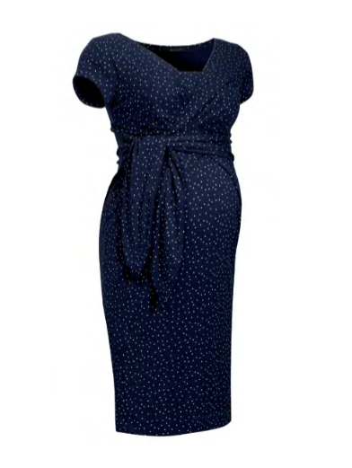 Robe Holly Marine à Pois-Robe-Tale Me