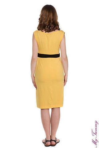 Robe Jaune d'Allaitement et Grossesse-Robe-Tale Me