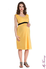Robe Jaune d'Allaitement et Grossesse-Robe-Tale Me