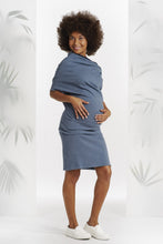 Robe Klainod Bleue avec Liseré Bleu Foncé-Robe-Tale Me