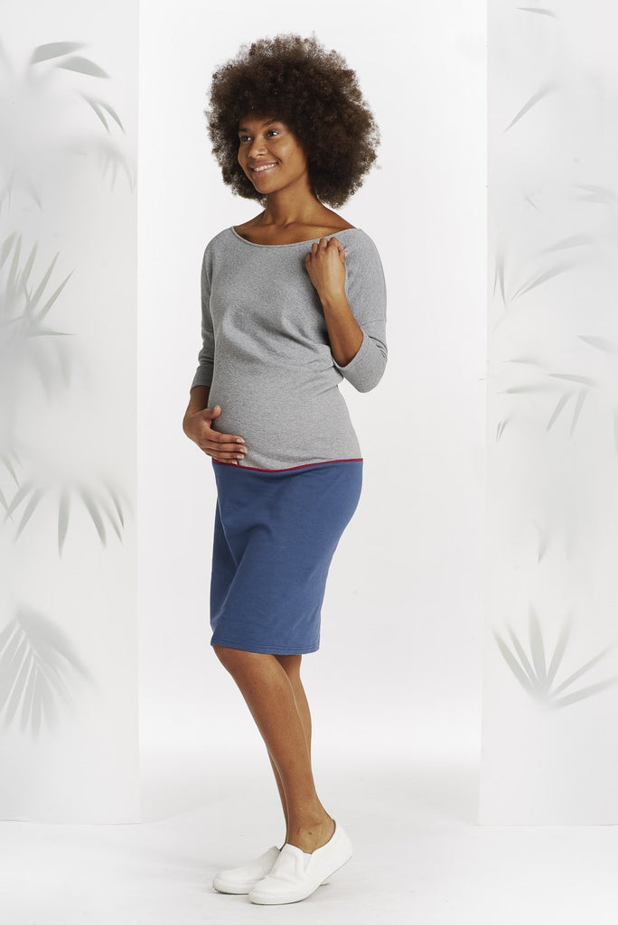 Robe Klainod Grise et Bleu-Robe-Tale Me