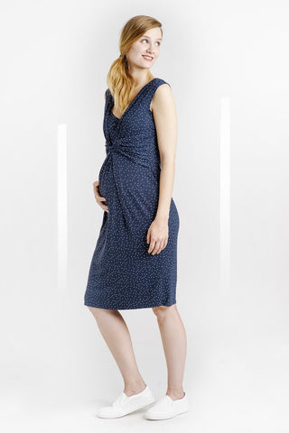 Robe Lois Marine à Pois-Robe-Tale Me