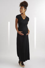 Robe Longue Noire Cache-Coeur-Robe-Tale Me