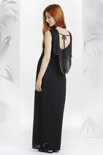 Robe Longue Noire Dos Franges-Robe-Tale Me