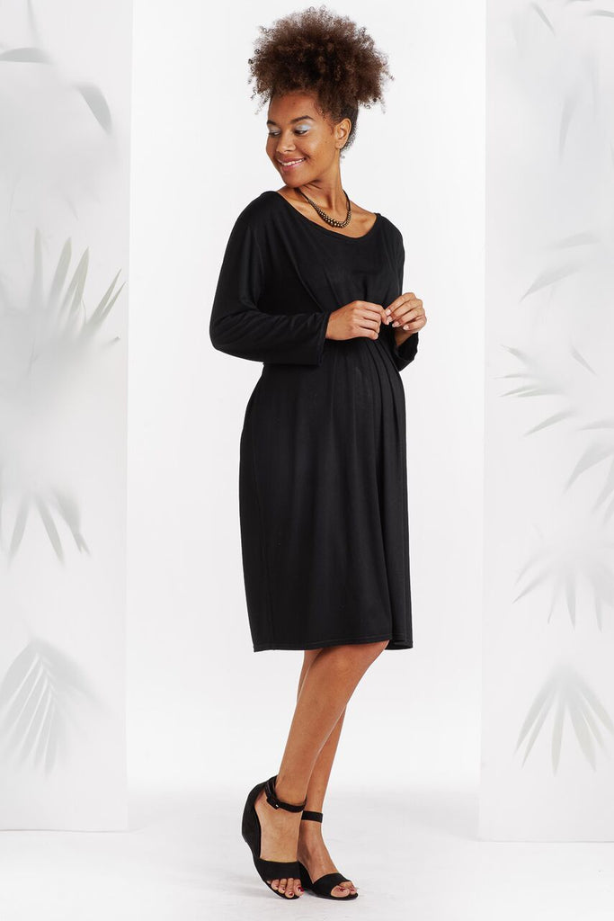 Robe Noire Ceinture Léo-Robe-Tale Me