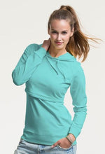Sweat à Capuche Grossesse et Allaitement Aqua-Haut manches longues-Tale Me