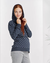 Sweat Capuche à Pois Bleu-Haut manches longues-Tale Me