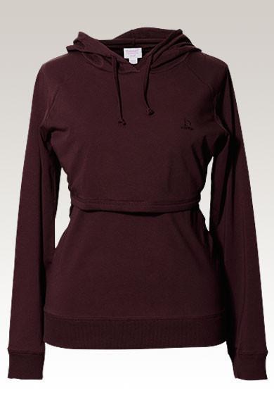 Sweat Capuche Rouge Burgundy-Haut manches longues-Tale Me