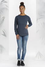 Sweat Grossesse et Allaitement Bleu Marine-Haut manches longues-Tale Me