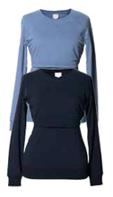 Sweat Grossesse et Allaitement Noir-Haut manches longues-Tale Me