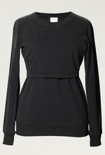 Sweat Grossesse et Allaitement Noir-Haut manches longues-Tale Me