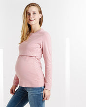Sweat Grossesse et Allaitement Vieux Rose-Haut manches longues-Tale Me