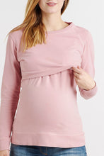 Sweat Grossesse et Allaitement Vieux Rose-Haut manches longues-Tale Me
