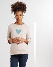 Sweat Velour Coeur Bleu-Haut manches longues-Tale Me
