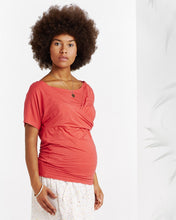 T-shirt Allaitement et Grossesse Corail-Haut manches courtes-Tale Me
