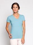 T-shirt Allaitement Nelly Bleu Cobalt-Haut manches courtes-Tale Me