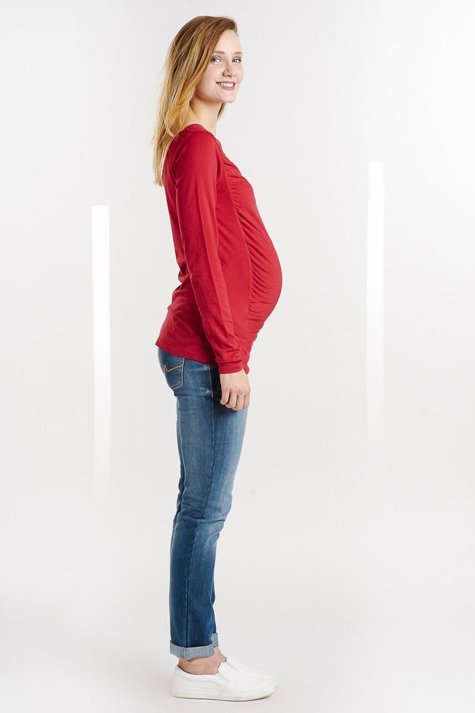 T-shirt Beollara Rouge-Haut manches longues-Tale Me