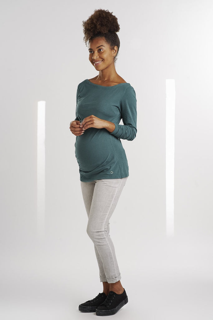 T-shirt Beollara Vert Emeraude-Haut manches longues-Tale Me